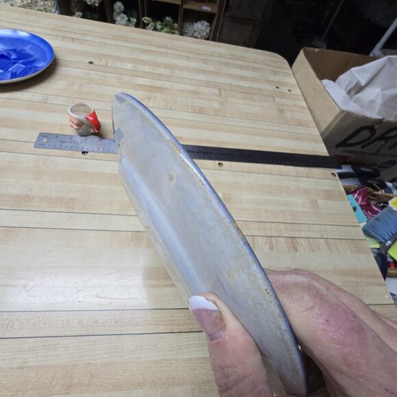 Wedgewood Flow Blue Turkey Plate 8.75" Antique Deep Blue Transferware England - Picture 12 of 12